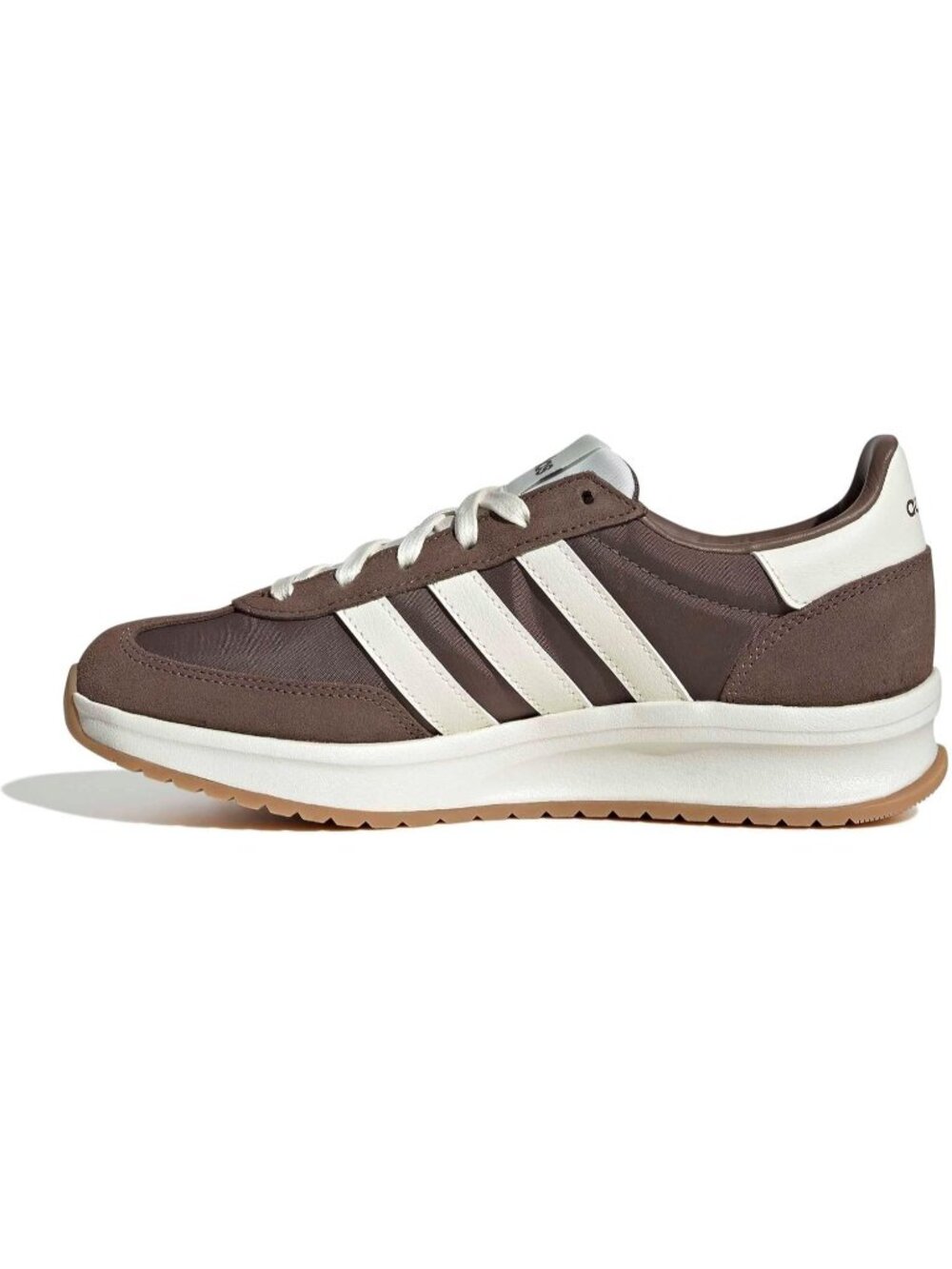 Womens Brown Off White Rubber Run 70s Lace-Up Closure Breathable Athletic Shoes